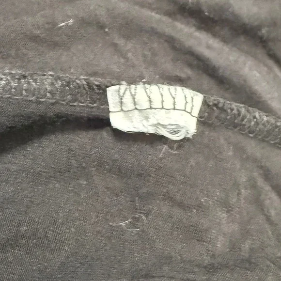 RDI Women 1X Black Puff Sleeve Keyhole Neck Tunic Top Casual Tie Dye‎ Thrashed - Picture 4 of 8